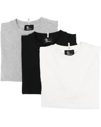 Moncler - Drie T-Shirts Met Logo - Lyst