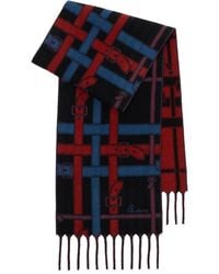 Burberry - Belt Check Cashmere Scarf - Lyst