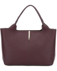 Tod's - Medium-Small Leather Shopping Bags - Lyst