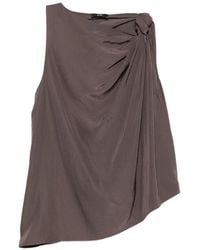 ELEH - Gedrapeerde Tanktop Met Geknoopt Detail - Lyst