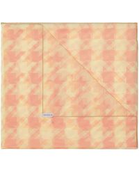 Burberry - Houndstooth-pattern Silk Scarf - Lyst