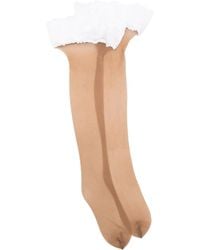 Wolford - Nude 8 Lace Stay-Up - Lyst