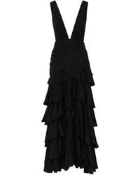 Johanna Ortiz - A Map Of Gentle Winds Ruffled Tiered Maxi Dress - Lyst