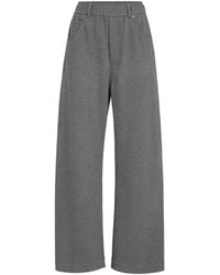 Brunello Cucinelli - Cotton Smooth French-Terry Trousers - Lyst