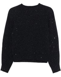 Brunello Cucinelli - Pull Côtelé À Sequins - Lyst