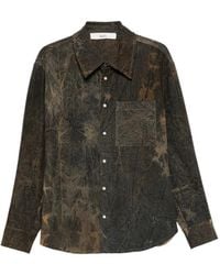Séfr - Overdyed Button-Down Shirt - Lyst