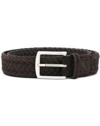 SCAROSSO - Square Buckle Interwoven Belt - Lyst