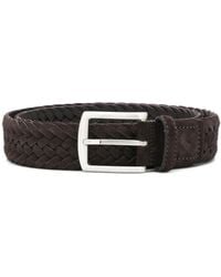 SCAROSSO - Square Buckle Interwoven Belt - Lyst