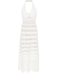 Twinset - Abito Midi Con Scollo All'Americana - Lyst