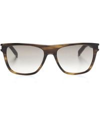 Saint Laurent - Sl 402 Square-Frame Sunglasses - Lyst