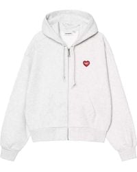 Carhartt - Kapuzenjacke mit Herz-Logo - Lyst