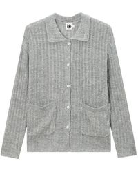 B+ AB - Ribbed-Knit Cardigan - Lyst