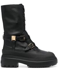 Fendi - Stivaletti biker Delfina in pelle - Lyst