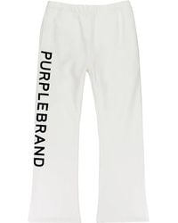 Purple Brand - Flared Fleece Track Pants - Lyst