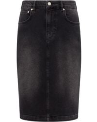 Moschino - High-Rise Denim Skirt - Lyst
