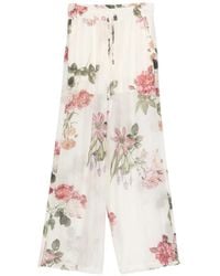 ViCOLO - Floral-Print Trousers - Lyst