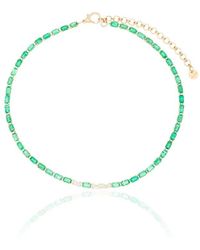 SHAY - 18K Emerald And Diamond Tennis Choker - Lyst