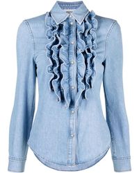 Moschino - Camisa Vaquera Con Efecto Lavado - Lyst