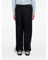 Ssstein - Pleated Wide-Leg Trousers - Lyst