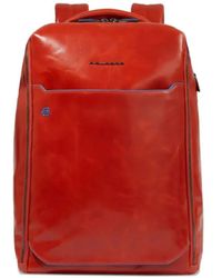 Piquadro - Leather Laptop Backpack - Lyst