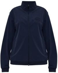 EA7 - Sweater Met Rits En Logodetail - Lyst