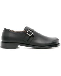 Loewe - Campo Leather Monk Shoes - Lyst