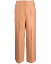 Alysi - Ajoure' Wide-Leg Trousers - Lyst