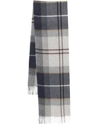 Barbour - Check-Pattern Scarf - Lyst