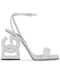 Dolce & Gabbana - 3.5 105mm Patent Leather Sandals - Lyst
