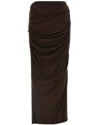 Entire studios - Gedrapeerde Maxi-Rok - Lyst