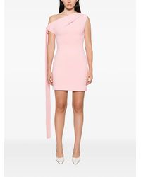 Solace London - Gardner One-Shoulder Draped Mini Dress - Lyst