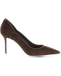 Aquazzura - Suede Pointed-Toe Pumps - Lyst