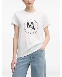 MARC AUREL - Logo-Print T-Shirt - Lyst
