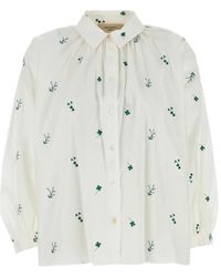 Weekend by Maxmara - Gilly Hemd Mit Blumenstickerei - Lyst