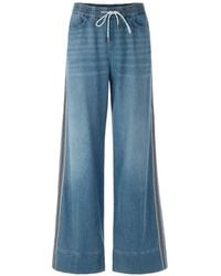 Marc Cain - Drawstring Wide-Leg Jeans - Lyst