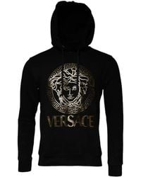 Versace - Medusa-Print Hoodie - Lyst