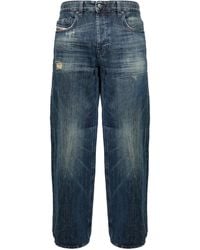 DIESEL - 2001 D-Macro Jeans Met Wijde Pijpen - Lyst