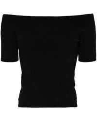 McQueen - オフショルダー ニット トップ 女性 - 9 - Lyst