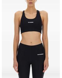 Jil Sander - Logo Scoop Neck Top - Lyst