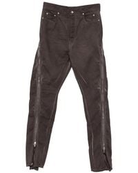 Rick Owens - Jean Zippé À Coupe Droite - Lyst