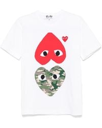 COMME DES GARÇONS PLAY - Heart-Patch T-Shirt - Lyst