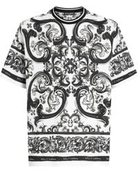 Dolce & Gabbana - マジョリカプリント Tシャツ - Lyst