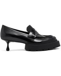 Noir Kei Ninomiya - X Jimmy Choo 30Mm Maxi Loafers - Lyst