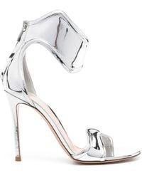Gianvito Rossi - Lucrezia 100mm レザー サンダル - Lyst