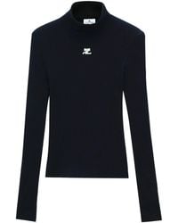 Courreges - Pull À Patch Logo - Lyst