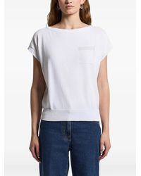 Peserico - Pocket Knitted T-Shirt - Lyst