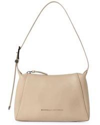 Brunello Cucinelli - Leather Shoulder Bag - Lyst