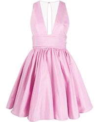 Pinko - Kleid mit V-Ausschnitt - Lyst