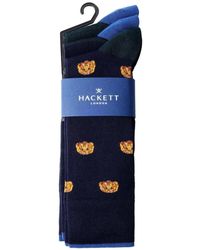 Hackett - Lot De Trois Paires De Chaussettes À Logo Harry Brodé - Lyst