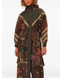 FARM Rio - Elephant-Print Hooded Coat - Lyst
